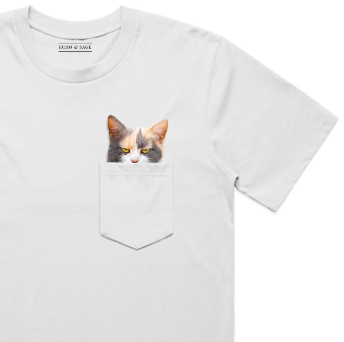 Peek-a-Boo Grumpy Cat Pocket Tee