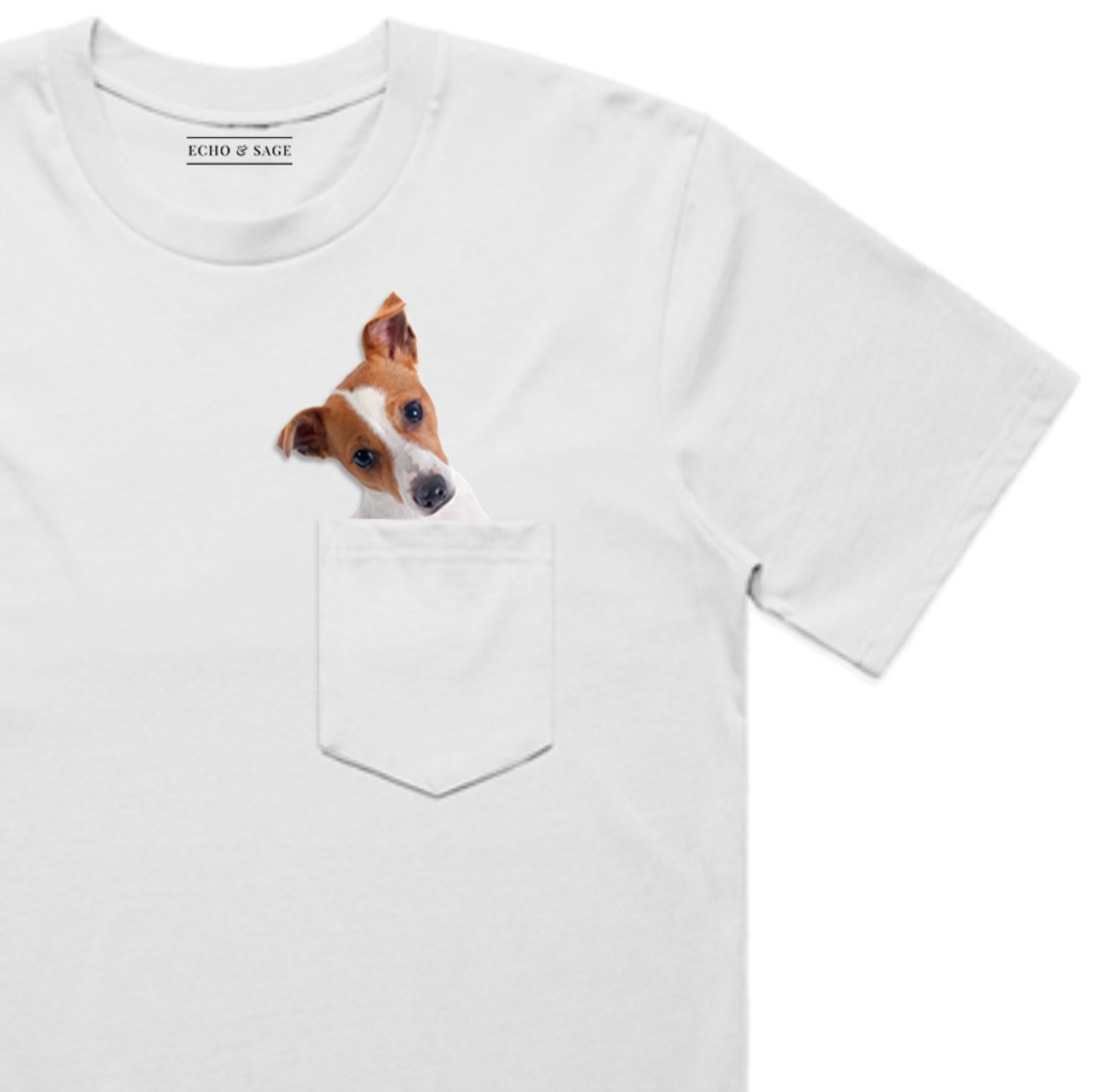 Peek a Boo Jack Russel Terrier Tee