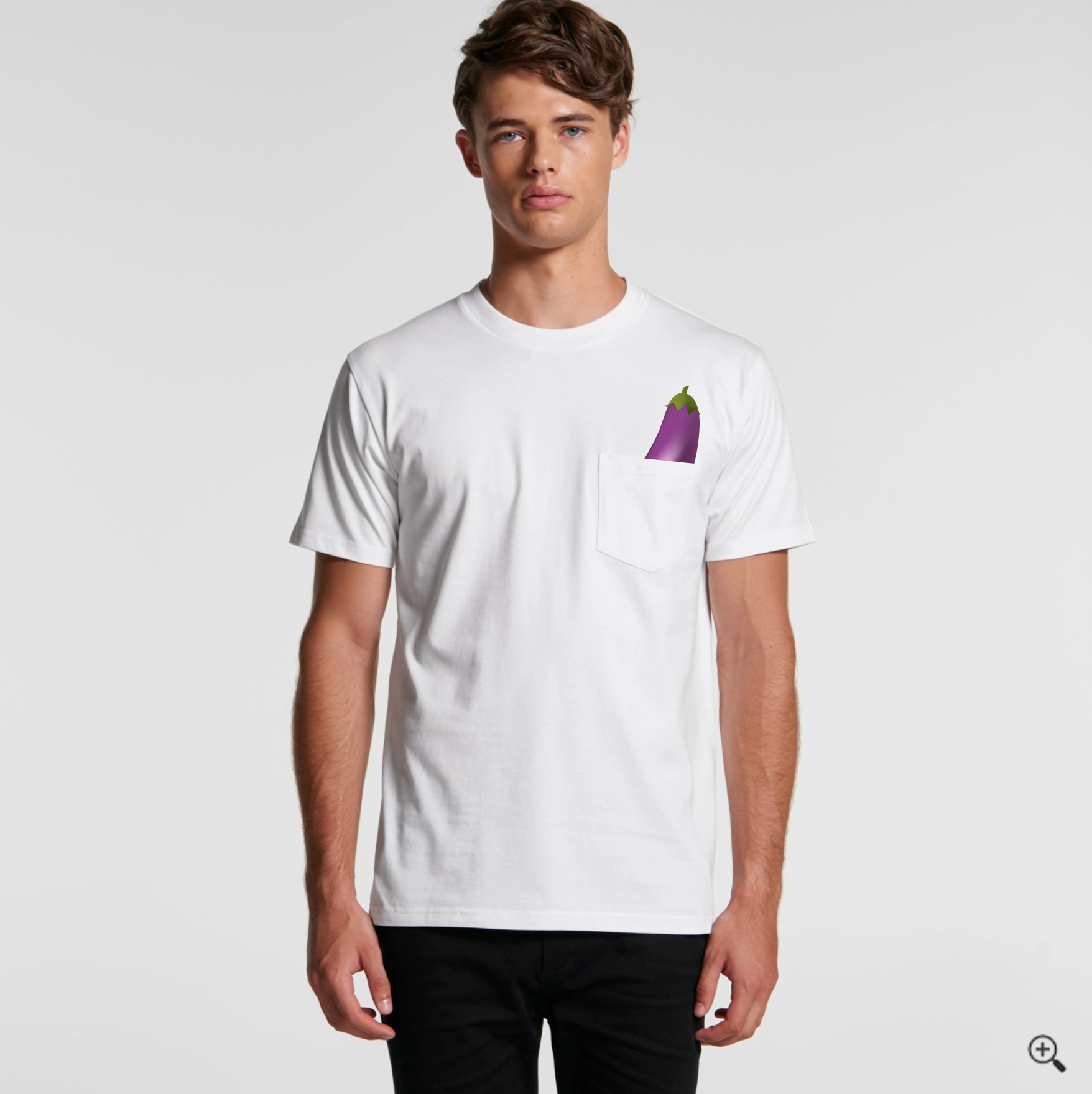 Peek-a-Boo Eggplant Tee