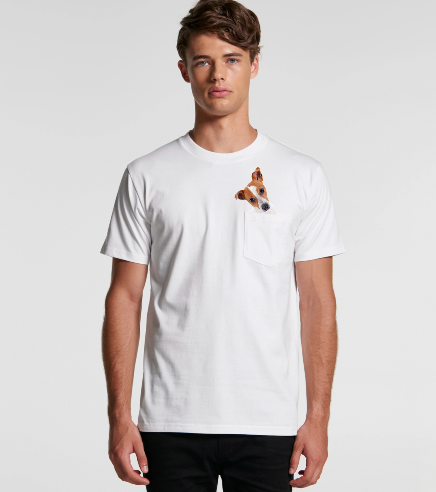 Peek a Boo Jack Russel Terrier Tee