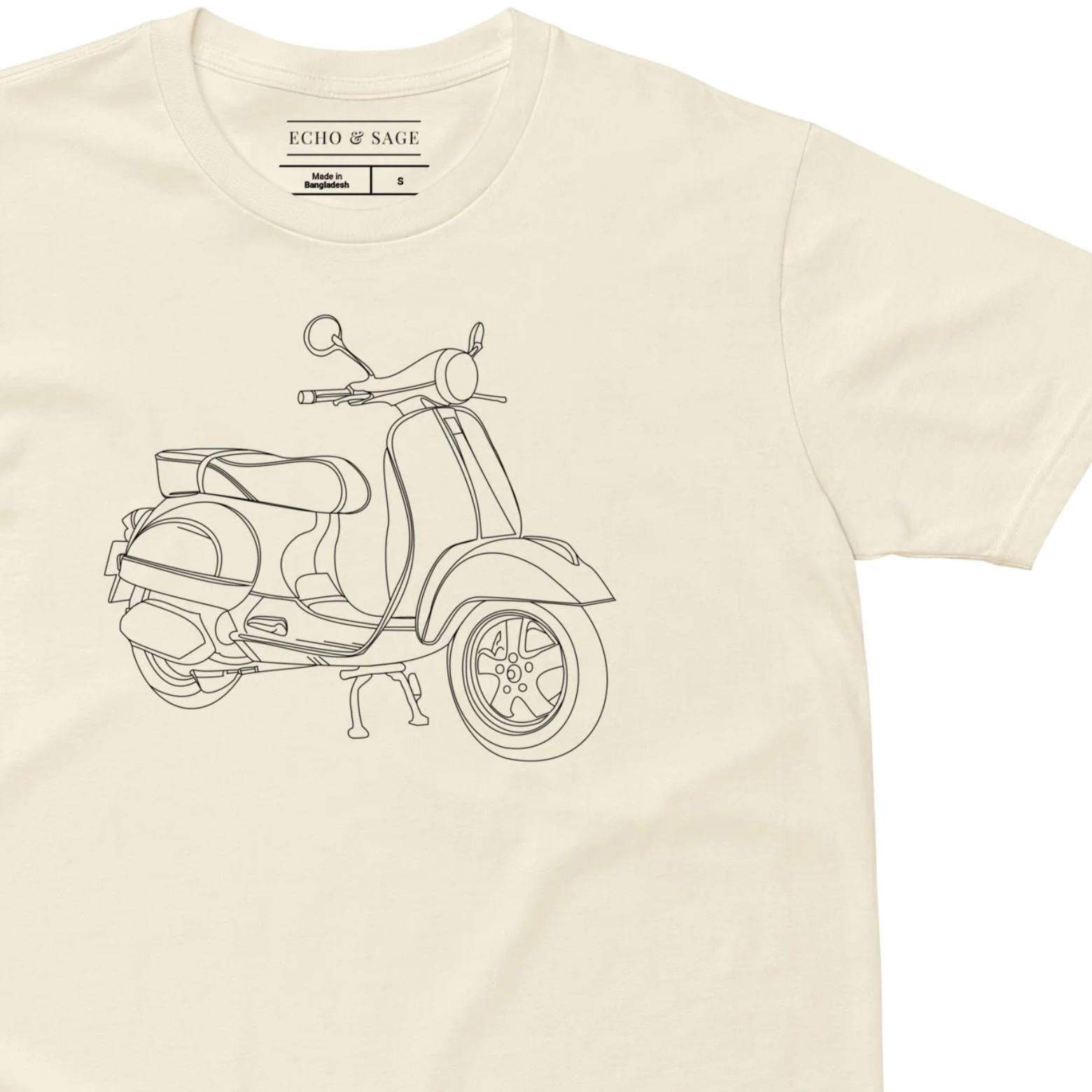 Italian Moto line Drawing Tee