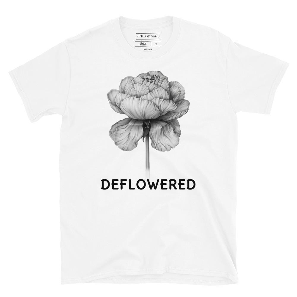 Deflowered Line Drawing Tee