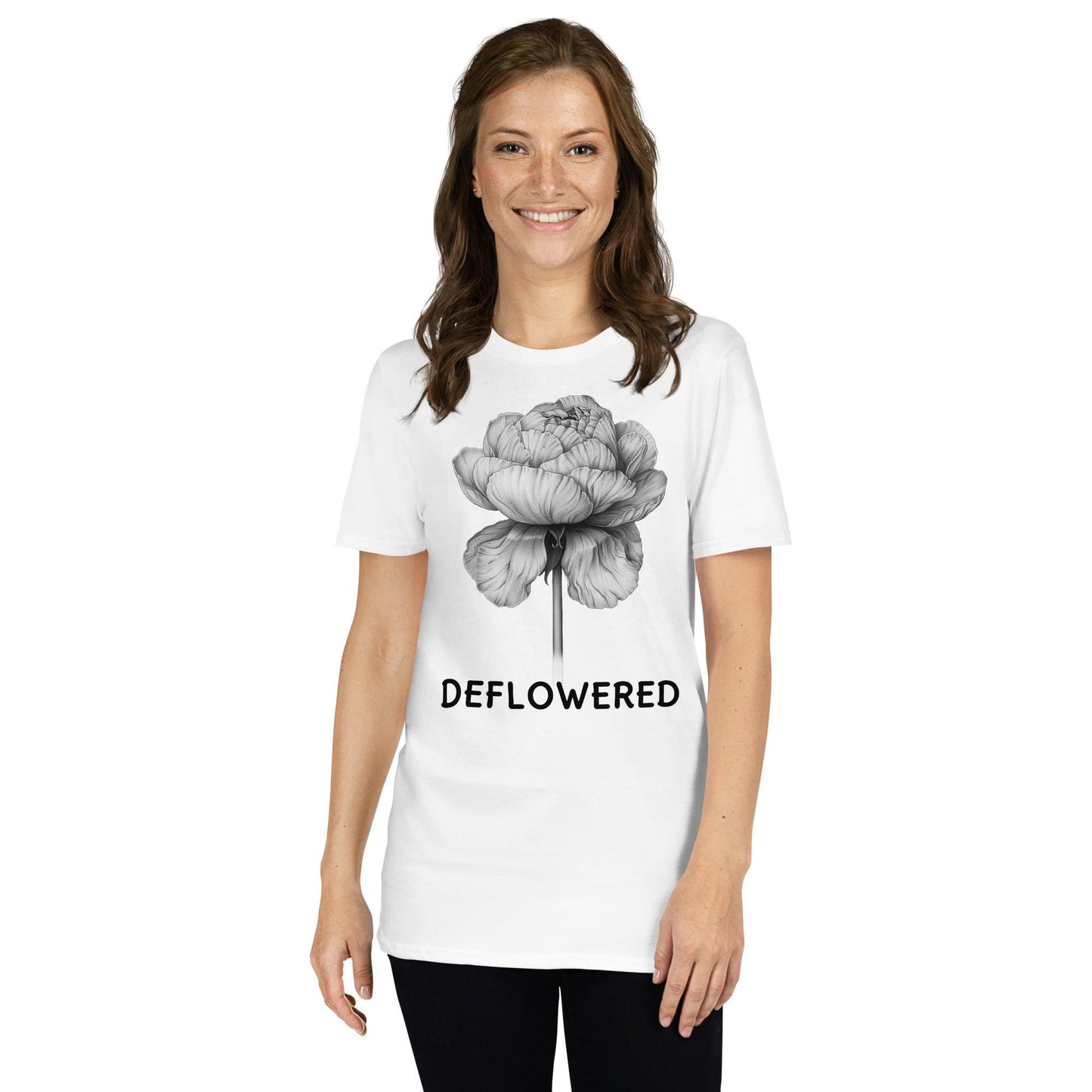 Deflowered Line Drawing Tee