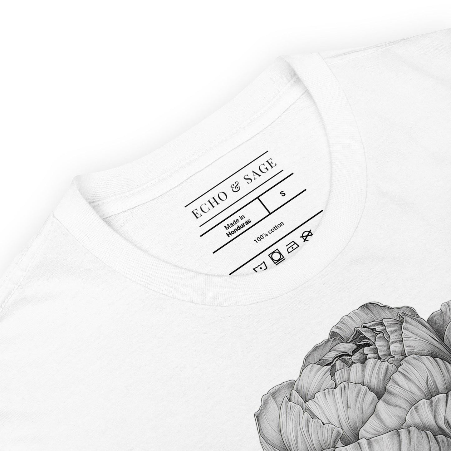 Deflowered Line Drawing Tee