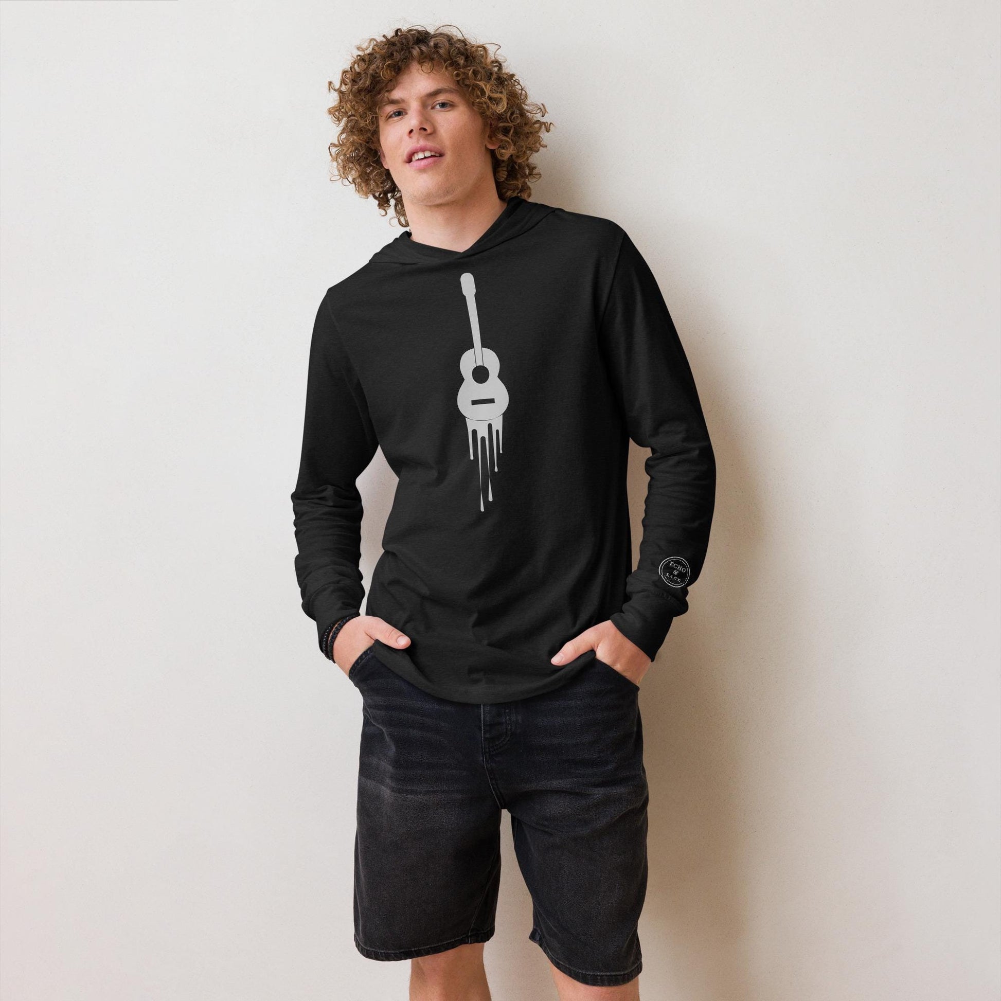 Ghost Classical Guitar Long Sleeve Hooded long-sleeve tee