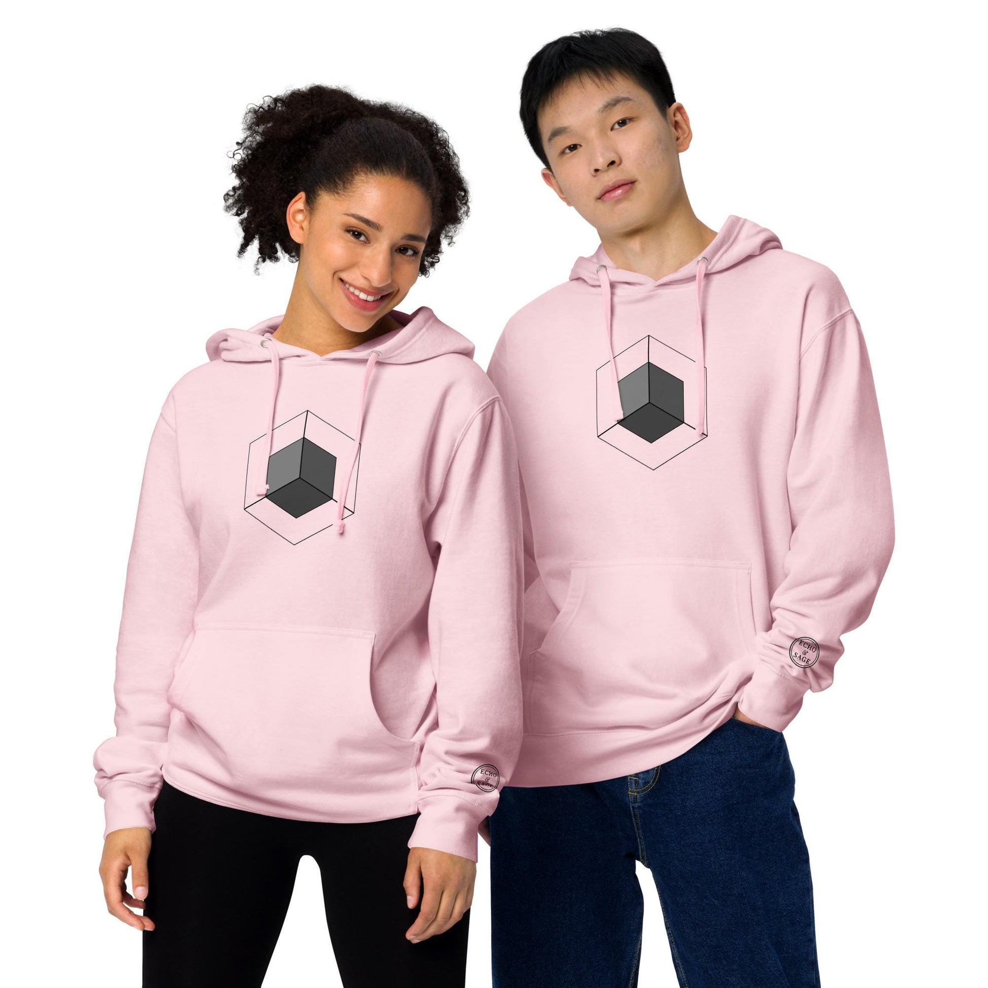 Cubist Flow Unisex midweight hoodie