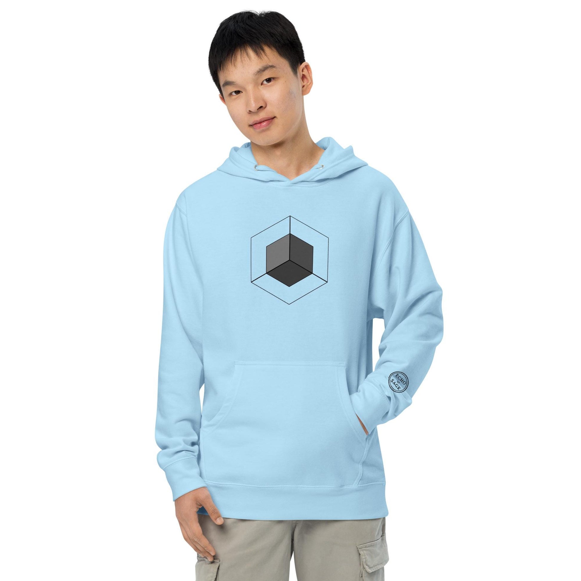 Cubist Flow Unisex midweight hoodie