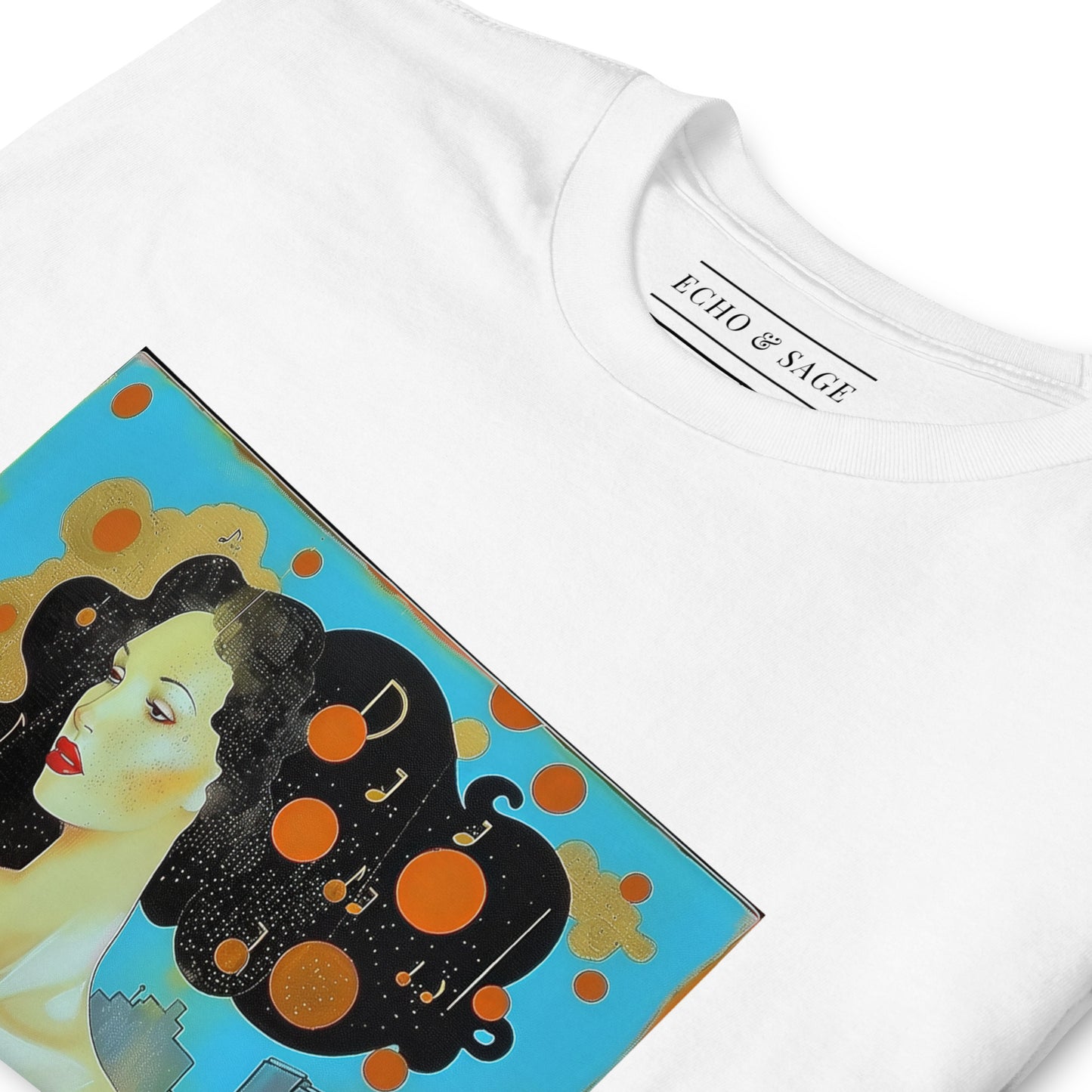 Woman Klimt-Style Musical Beauty Tee